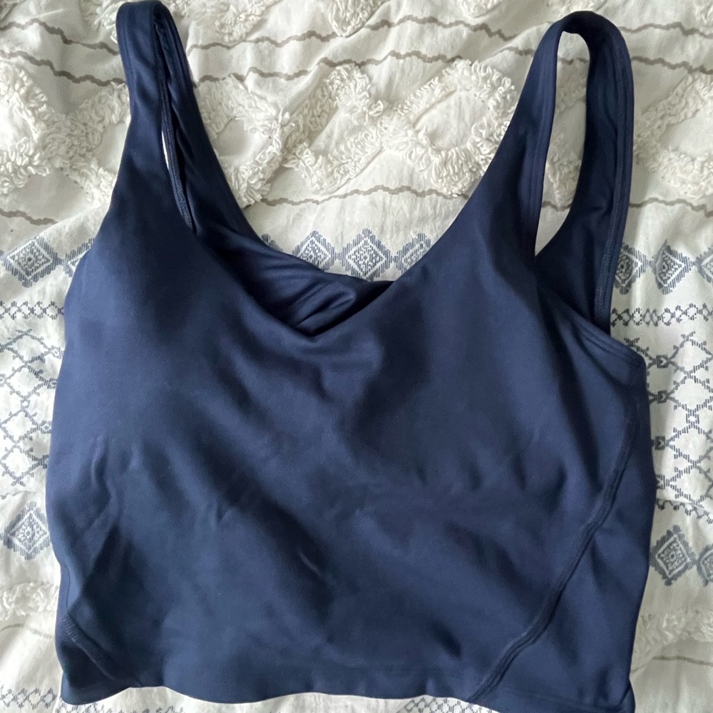 Gilly Hicks Navy Blue Cropped Tank Top